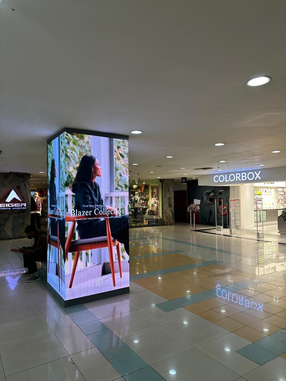 Flat LED Videotron for COLORBOX at Bandung Indah Plaza, Bandung