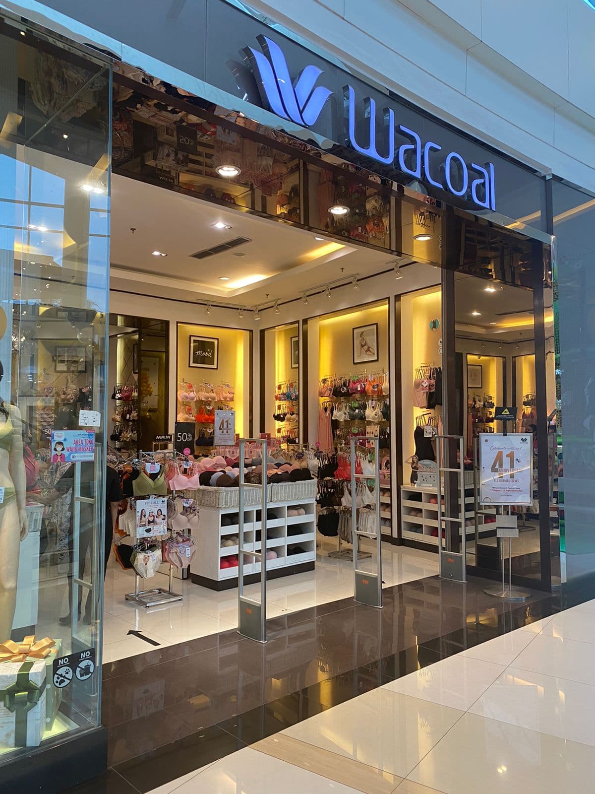 Aluminium alarm gate (EAS) for Wacoal at Living World Alam Sutera, Tangerang