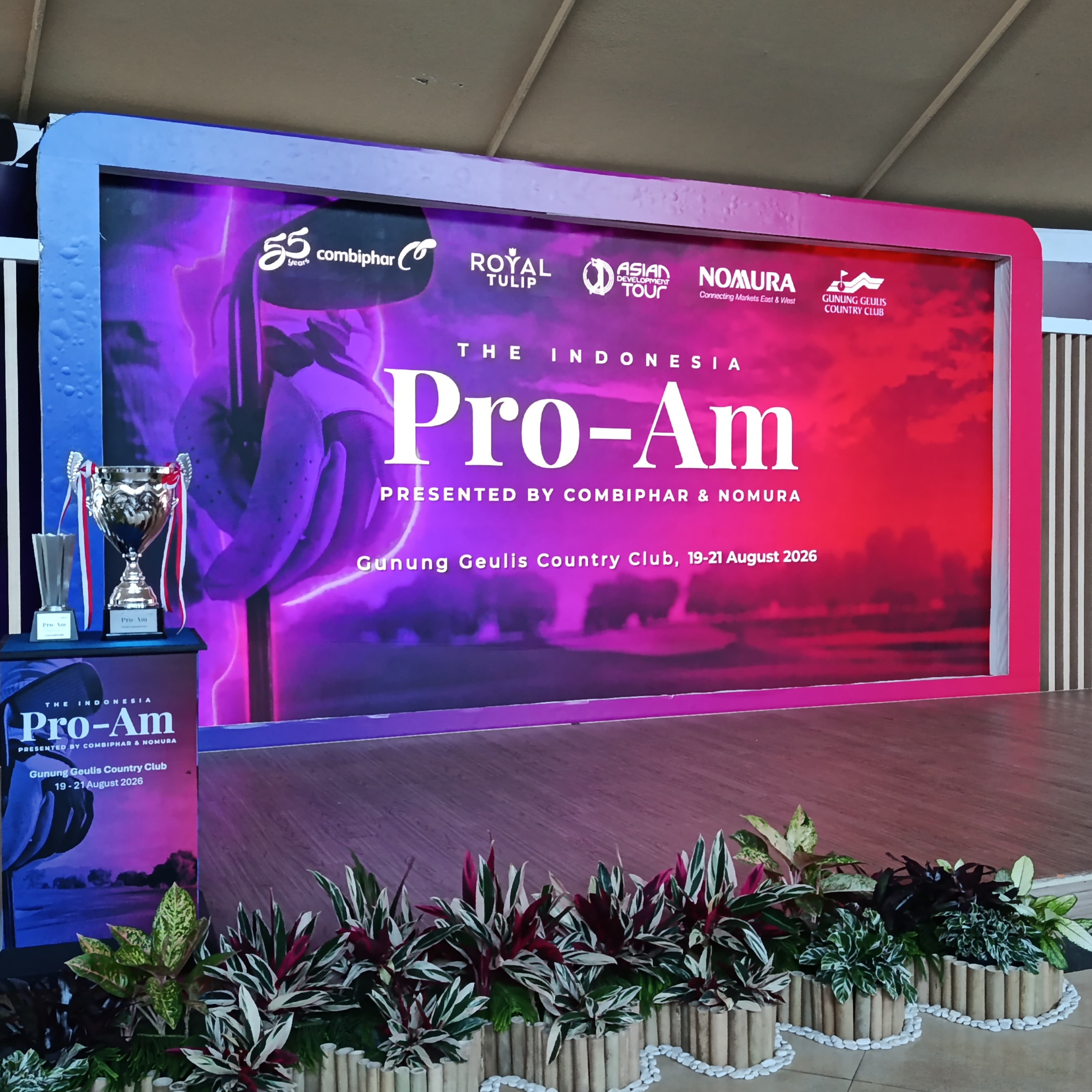 The Indonesia Pro-Am LED backdrop, Gunung Geulis Country Club